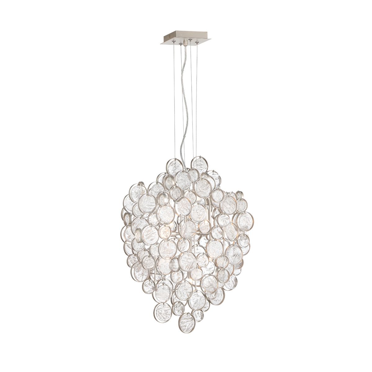 Trento 20 in. 7 Lights Chandelier Silver Finish - Bees Lighting