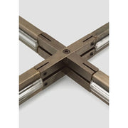 Monorail X Connector, Satin Nickel Finish - Bees Lighting