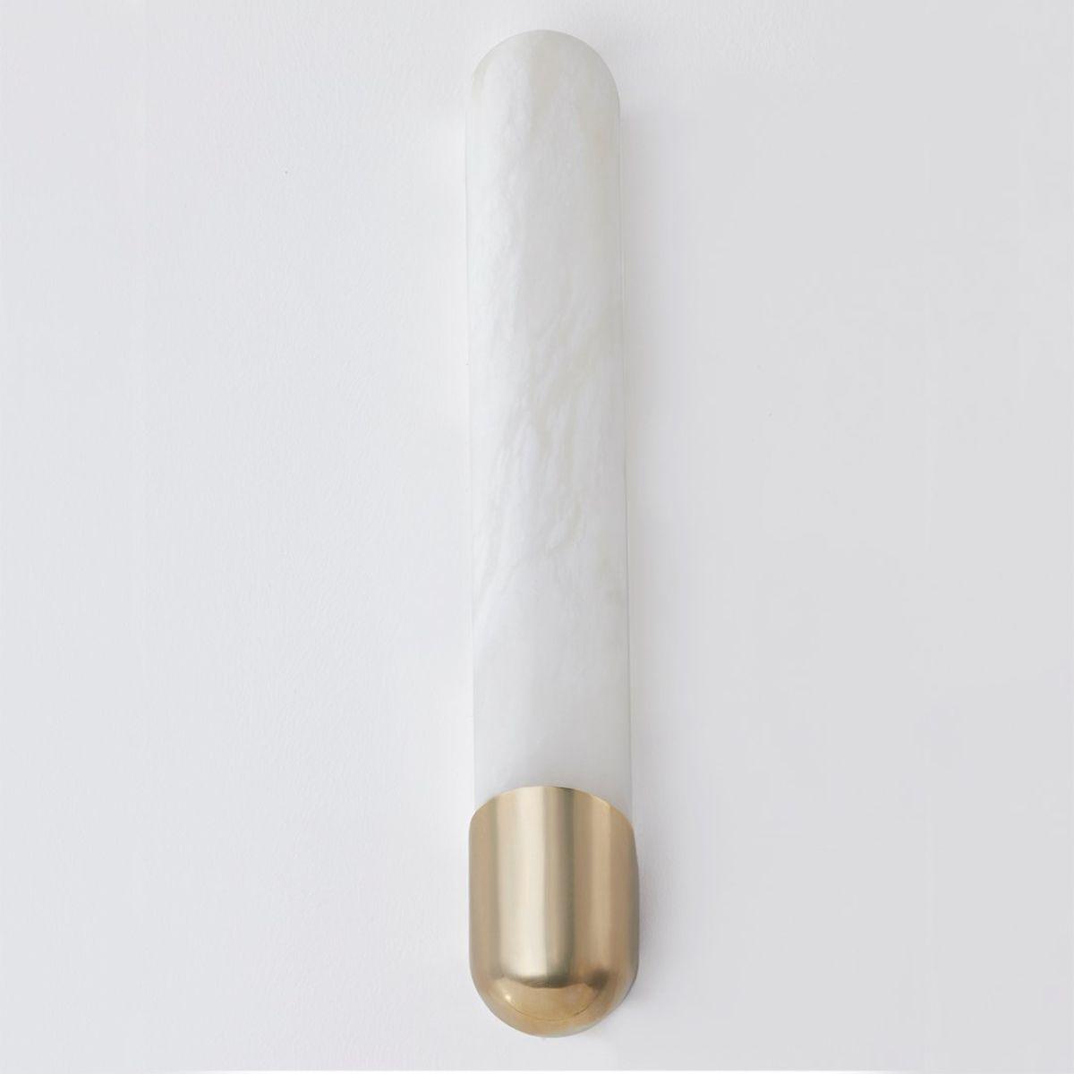 Rome 25 in. LED Wall Sconce vintage brass Finish - Bees Lighting