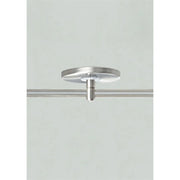 MonoRail 4" Round Power Feed Canopy Low-Profile Single-Feed, Satin Nickel Finish - Bees Lighting
