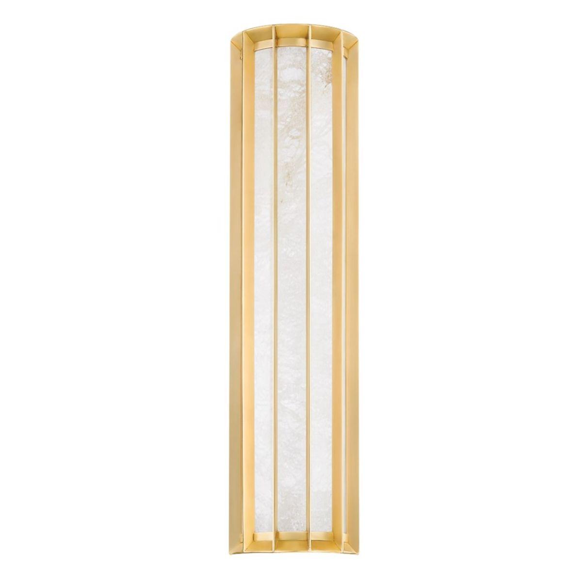 Leda LED Wall Sconce vintage brass Finish - Bees Lighting