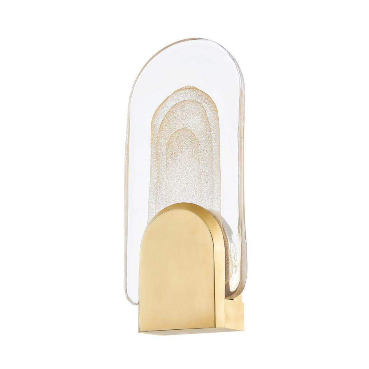 Morganite 17 in. LED Wall Sconce vintage brass Finish