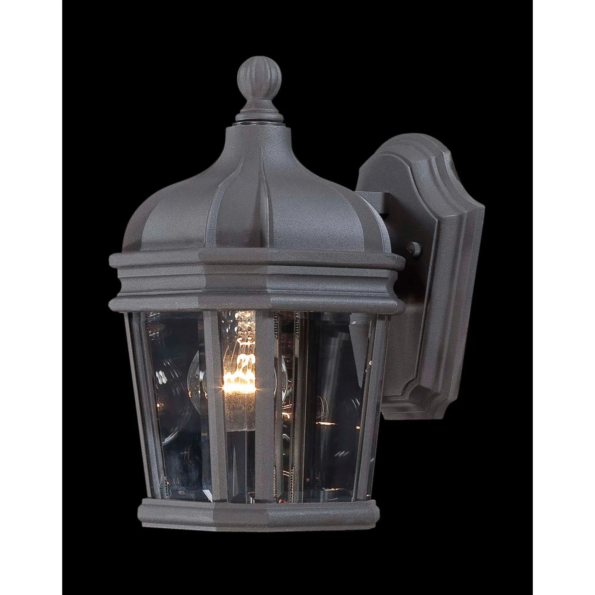 Harrison 12" Outdoor Wall Sconce, Coal Finish - Bees Lighting