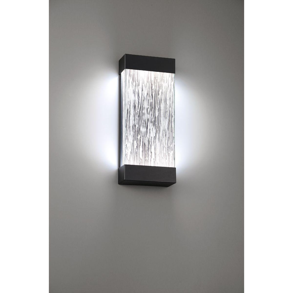 35891 11 In. LED Outdoor Wall Sconce Black Finish - Bees Lighting