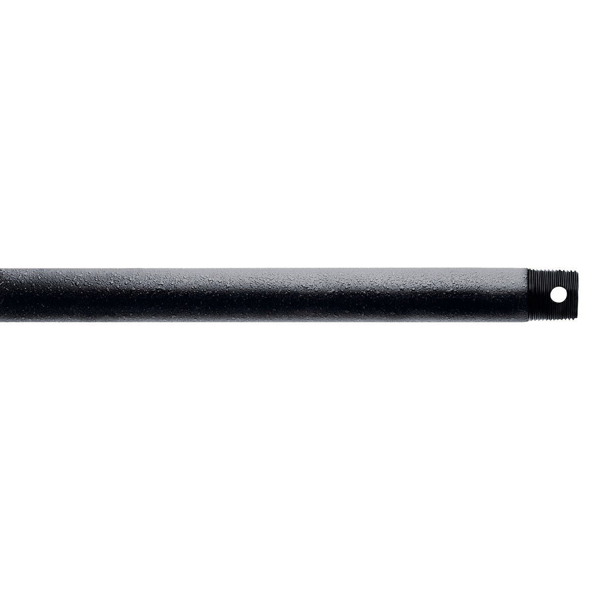 24 Inch Fan Downrod, Distressed Black Finish - Bees Lighting