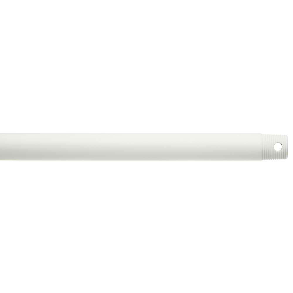 24 Inch Fan Downrod, Matte White Finish - Bees Lighting