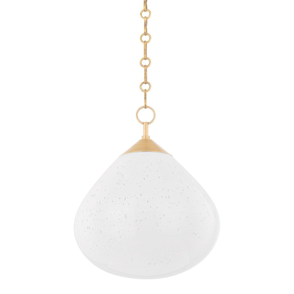 Semilla 14 in. Pendant Light vintage brass Finish - Bees Lighting
