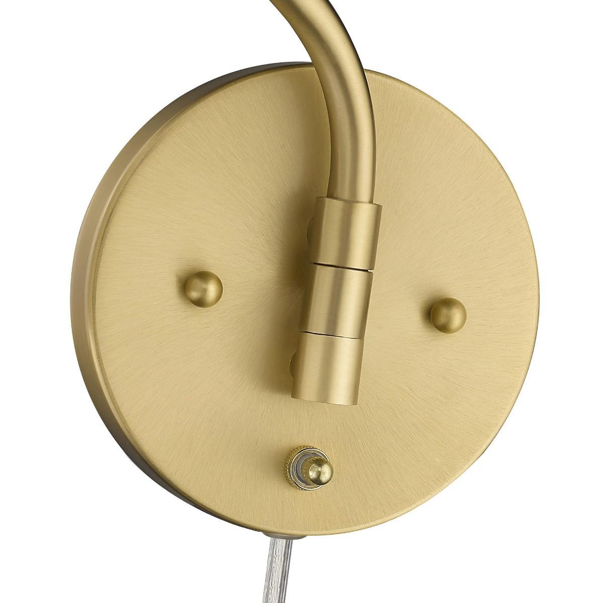 Ryleigh 20 in. Plug In Plug In Swing Arm Wall Sconce - Bees Lighting