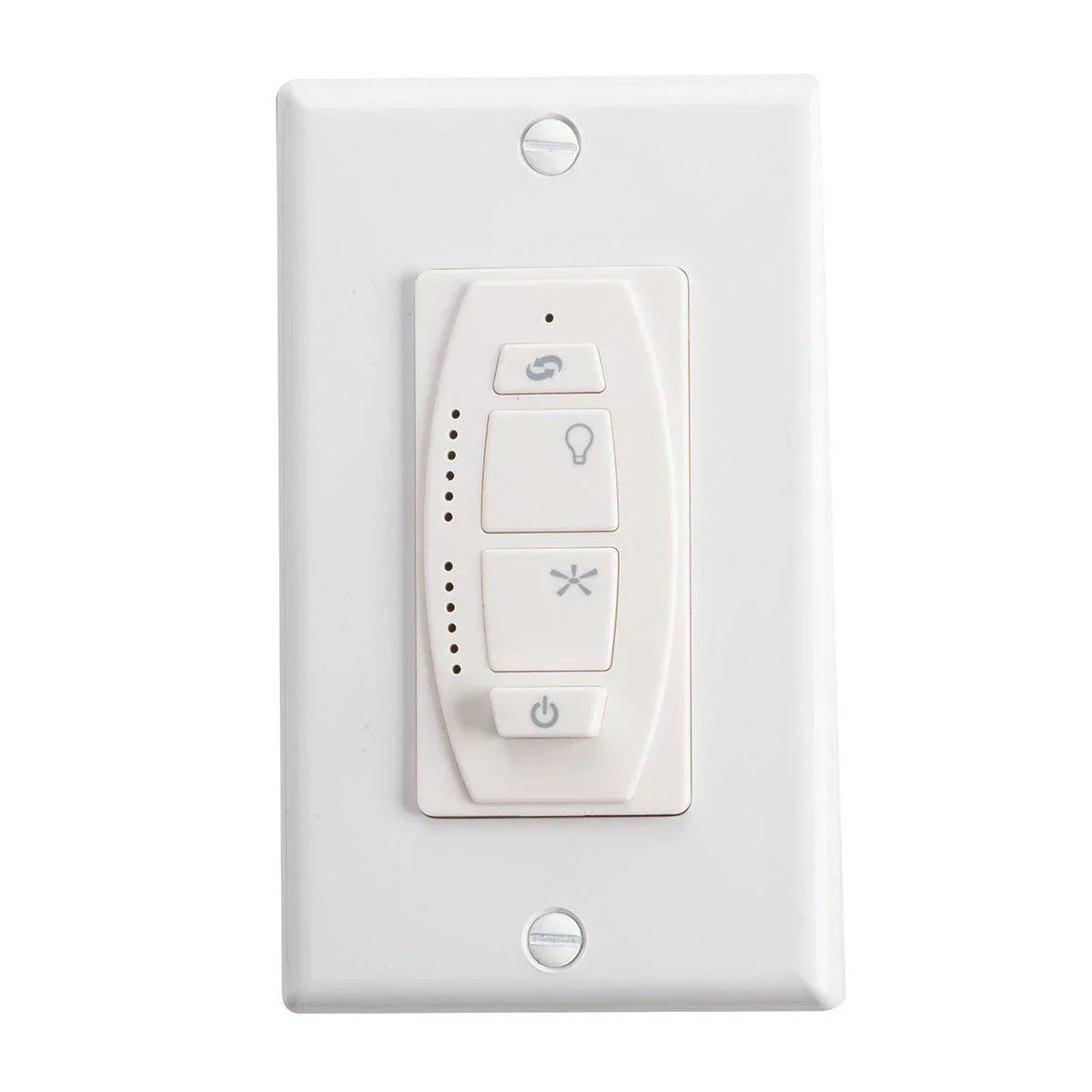 Kichler 6-Speed DC Motor Wall Control Transmitter, Full Function, White Finish - Bees Lighting