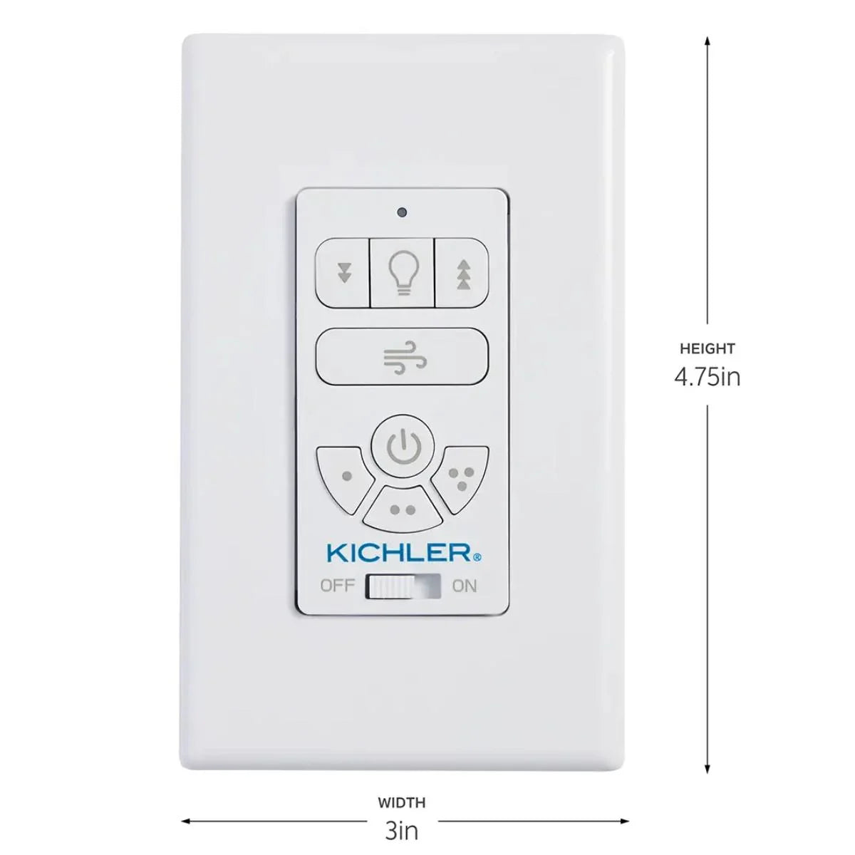 Kichler 3-Speed AC Motor Wall Control Transmitter, Limited Function - Bees Lighting
