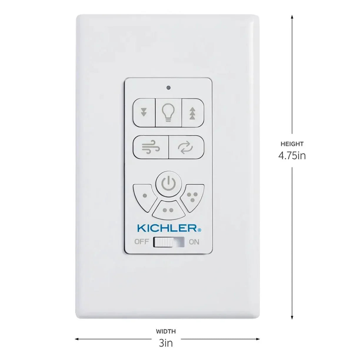 Kichler 3-Speed AC Motor Wall Control Transmitter, Full Function - Bees Lighting