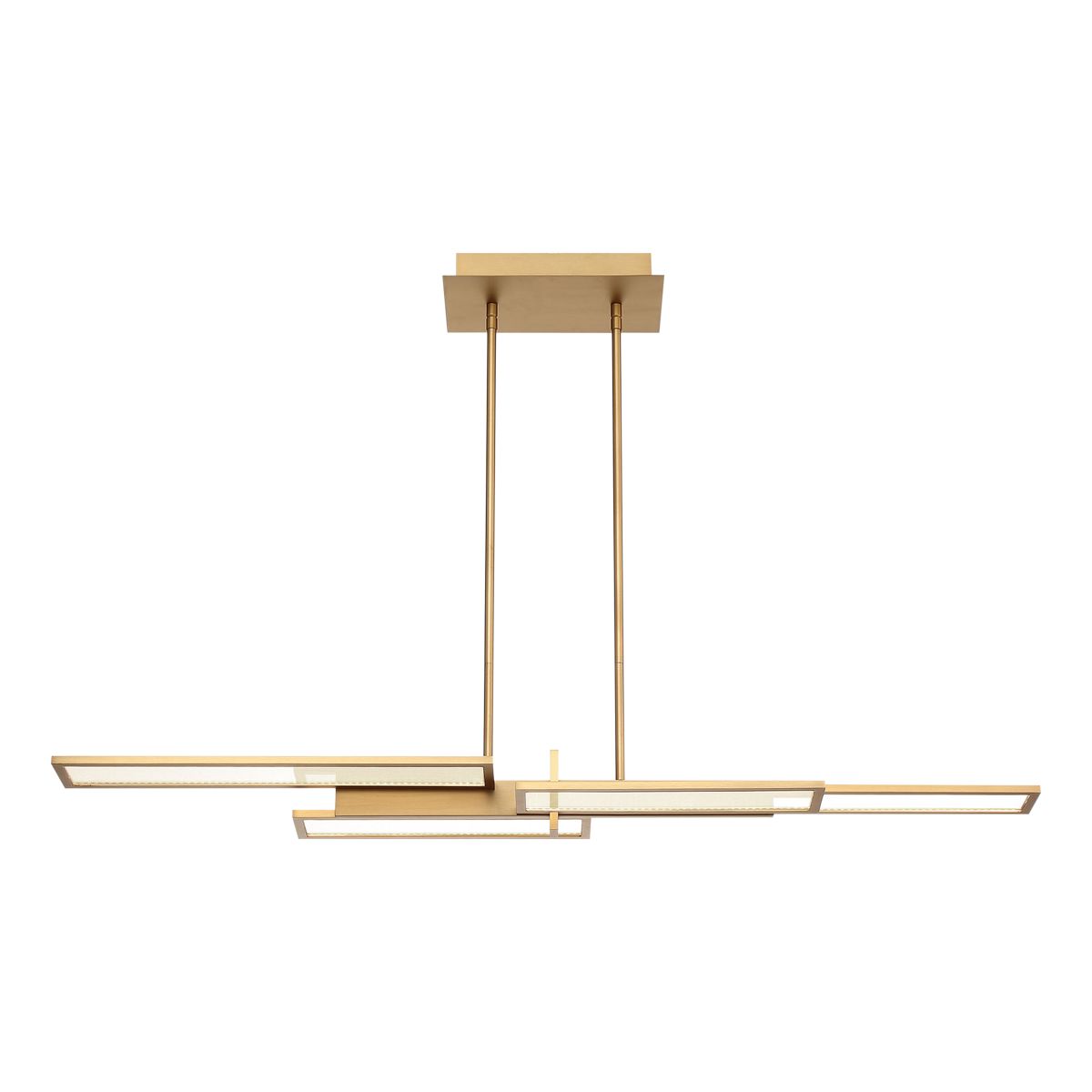 Bayswater 46 in. 4 Lights LED Chandelier Gold finish - Bees Lighting
