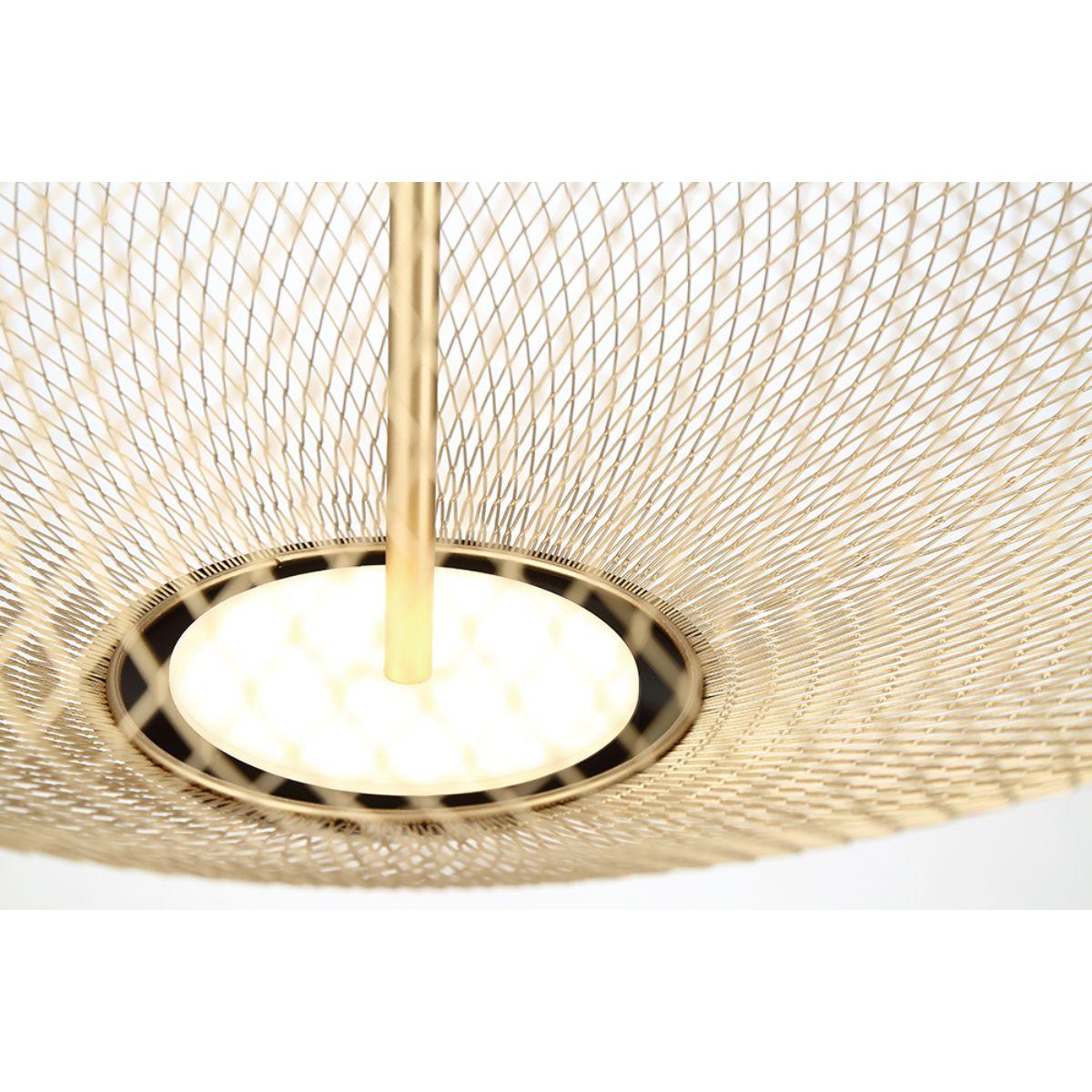 Park 22 in. 2 Lights LED Pendant Light Black finish - Bees Lighting