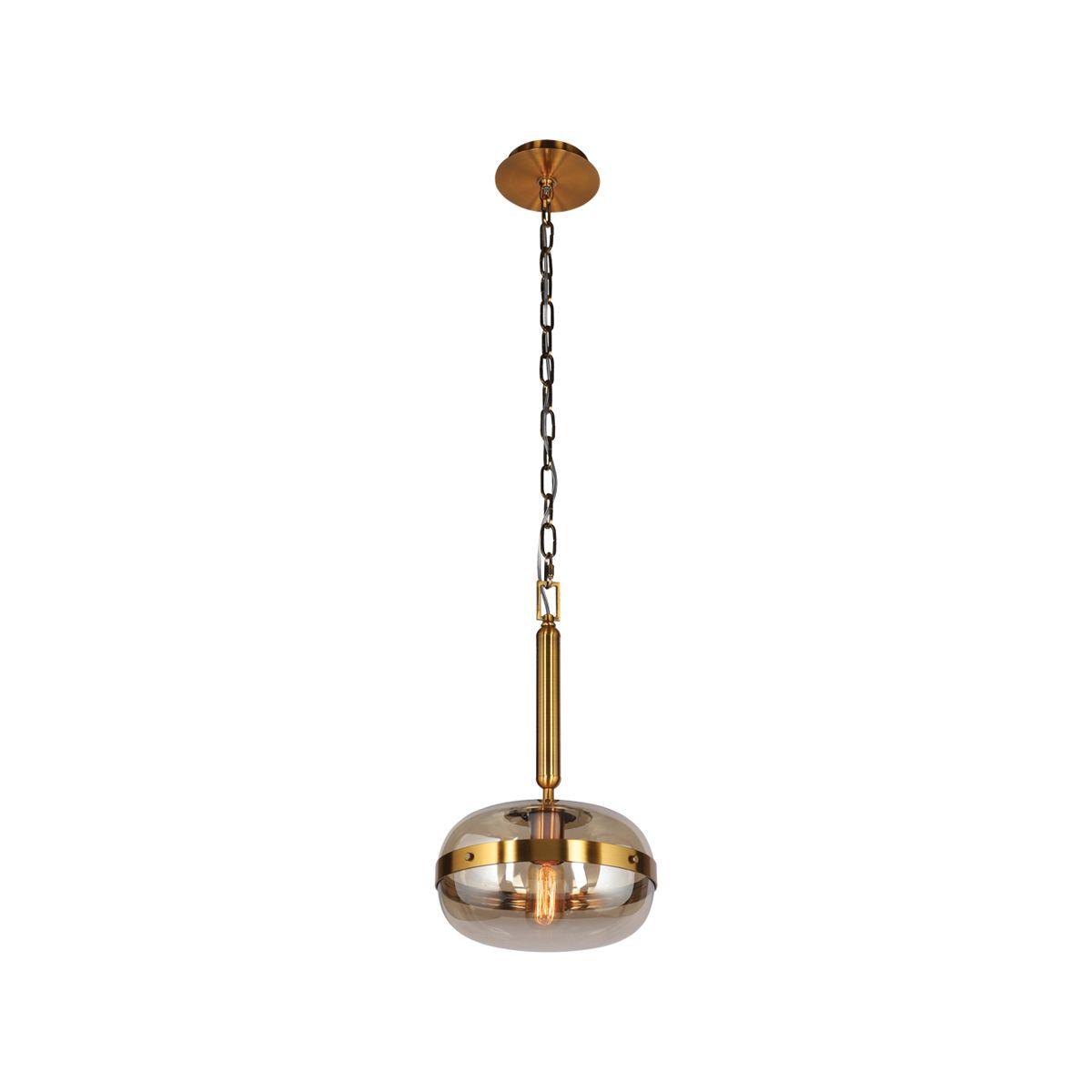 Nottingham 10 In Pendant Light Brass Finish - Bees Lighting