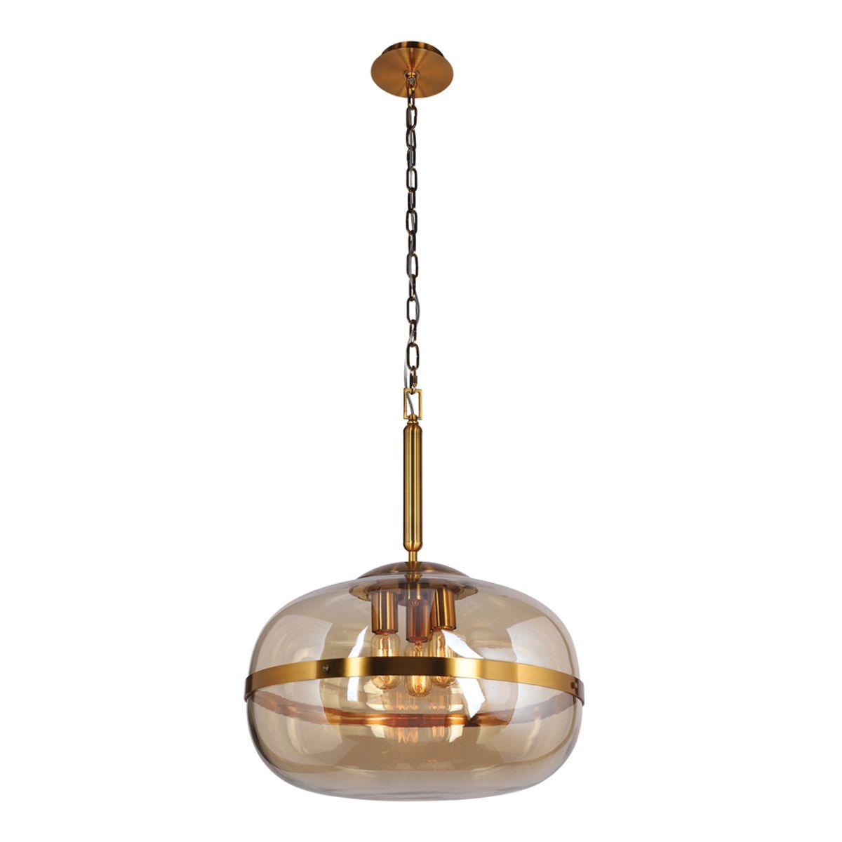Nottingham 20 In Pendant Light Brass Finish - Bees Lighting