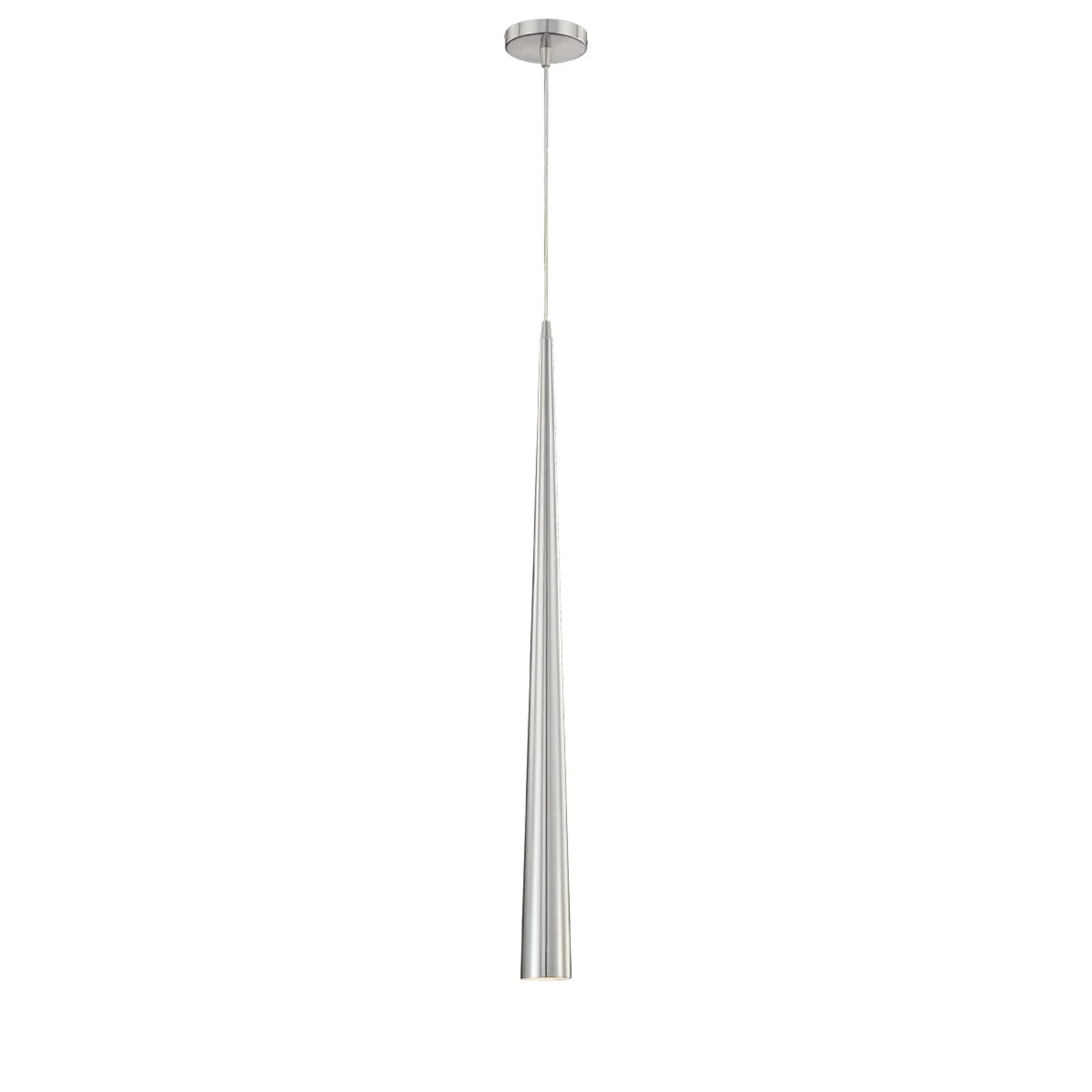 Sliver 36" Pendant, Polished Nickel Finish - Bees Lighting