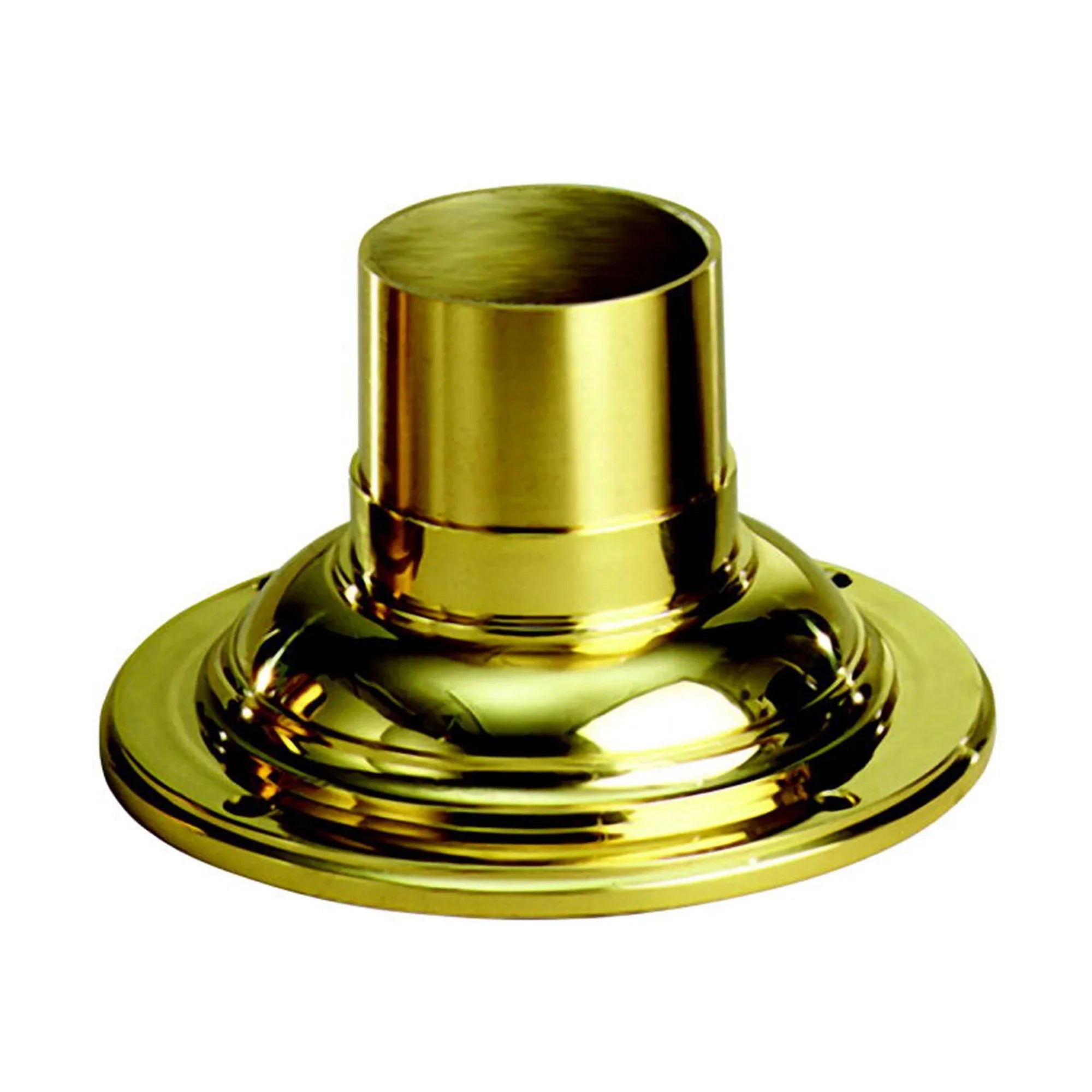 7 In. Aluminum Pier Mount Base Polished Brass finish - Bees Lighting