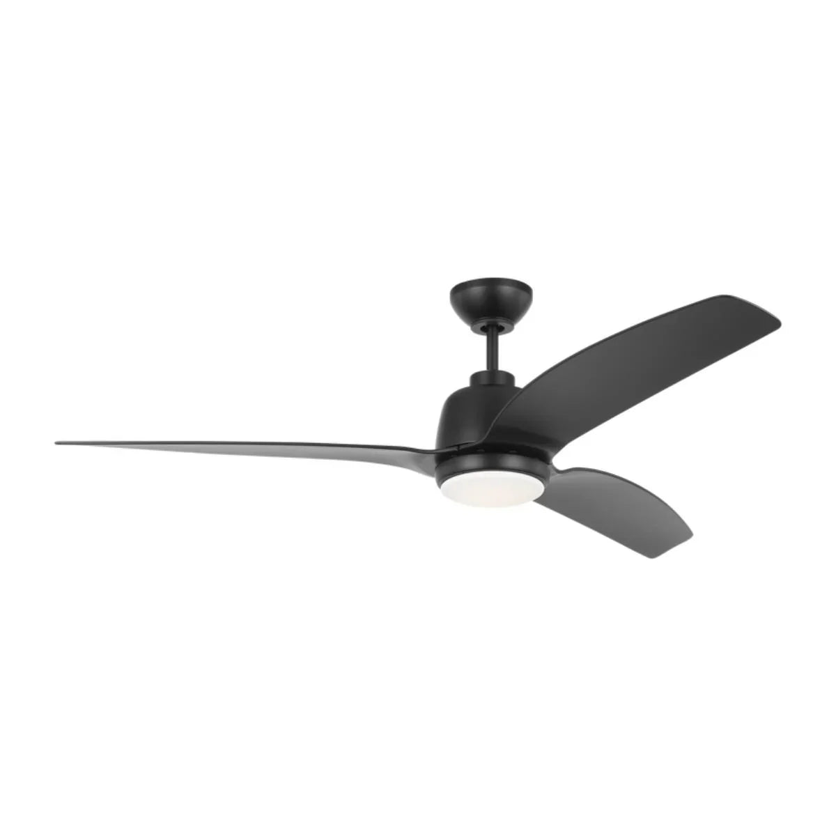 Avila Coastal 60 Inch Midnight Black Outdoor Ceiling Fan with Light and Remote - Bees Lighting