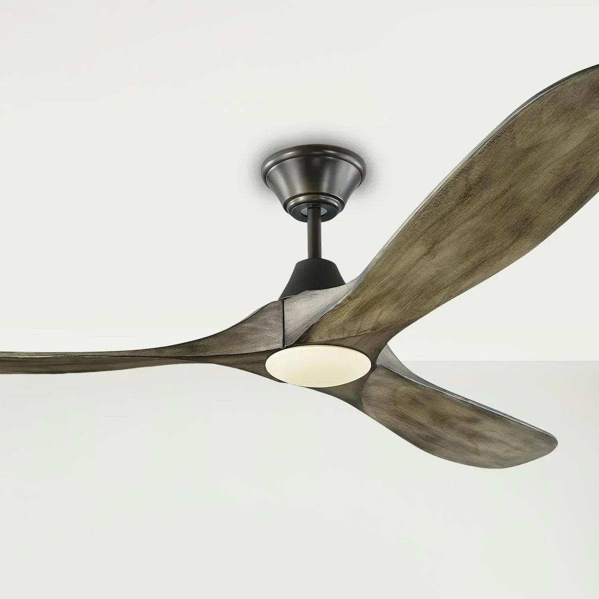 Maverick 60 Inch Aged Pewter 3-Blade LED Ceiling Fan with Light and Remote - Bees Lighting