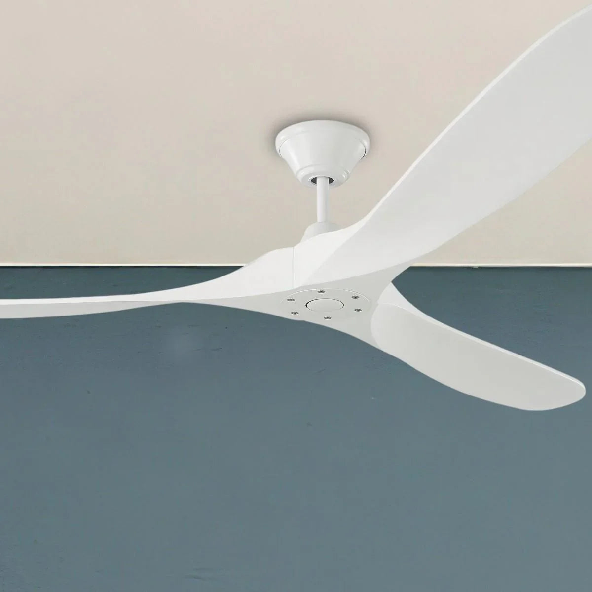 Maverick Max 70 Inch Matte White Large Ceiling Fan with Remote - Bees Lighting