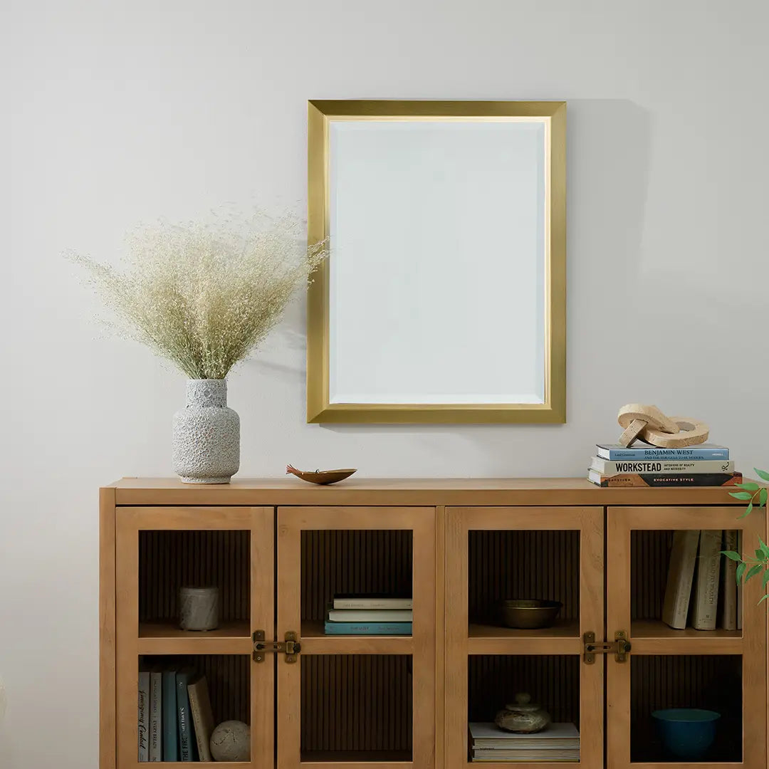 30" x 24" Wall Mirror Champagne Bronze finish - Bees Lighting