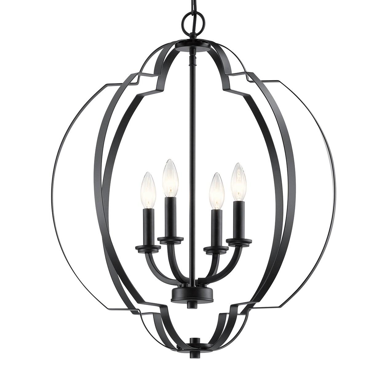 Voleta 22 in. 4 Lights Pendant Light Black Finish - Bees Lighting