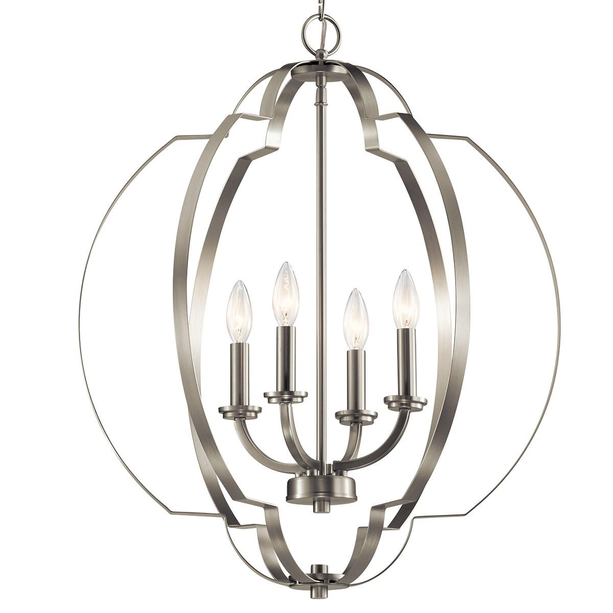 Voleta 22 in. 4 Lights Pendant Light Brushed Nickel Finish - Bees Lighting