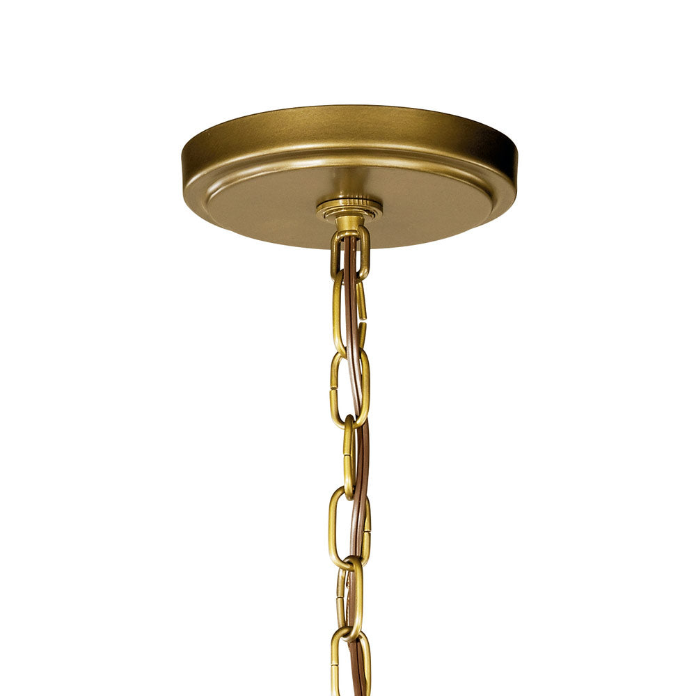 Voleta 28 in. 6 Lights Chandelier Natural Brass Finish - Bees Lighting