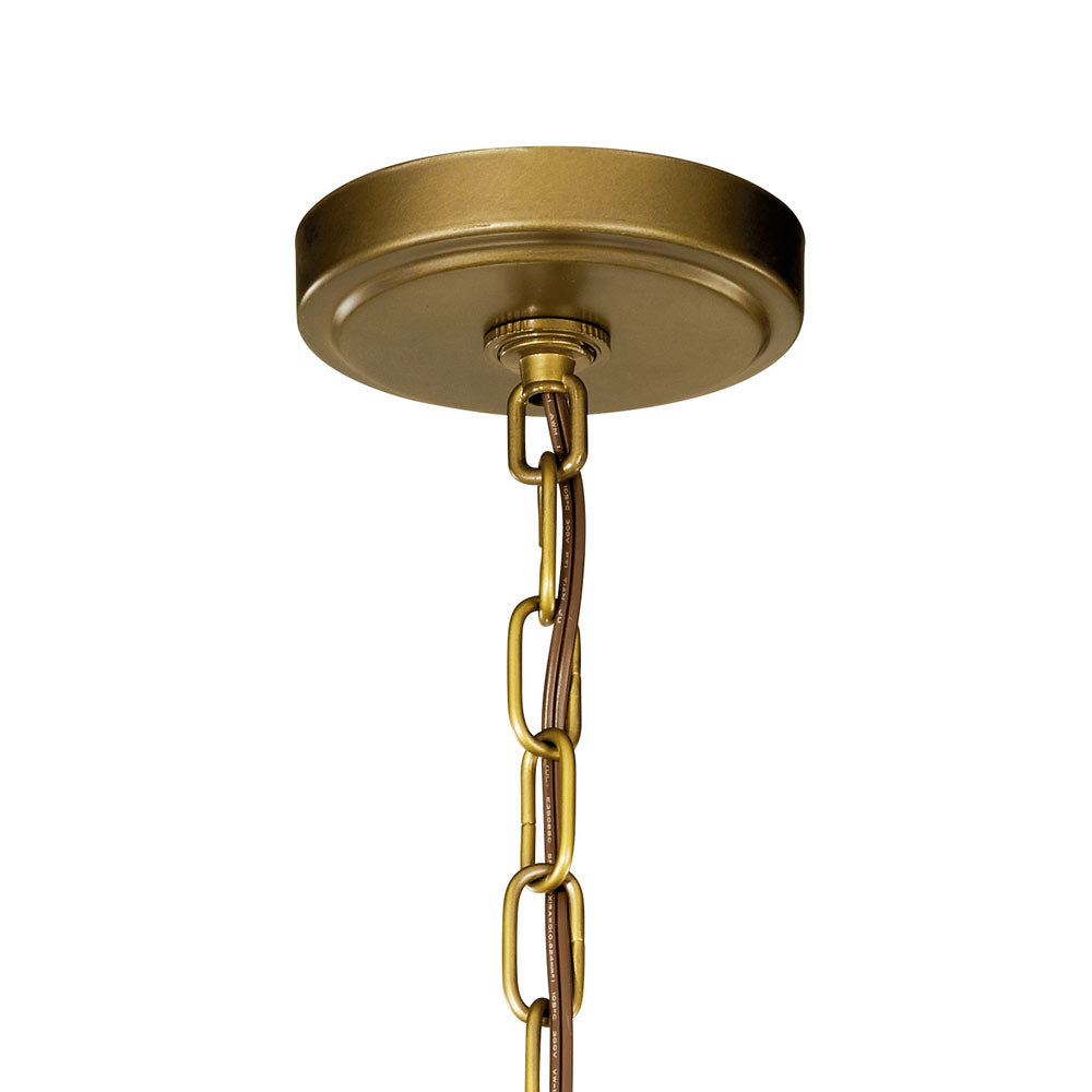 Voleta 17 in. 3 Lights Pendant Light Natural Brass Finish - Bees Lighting