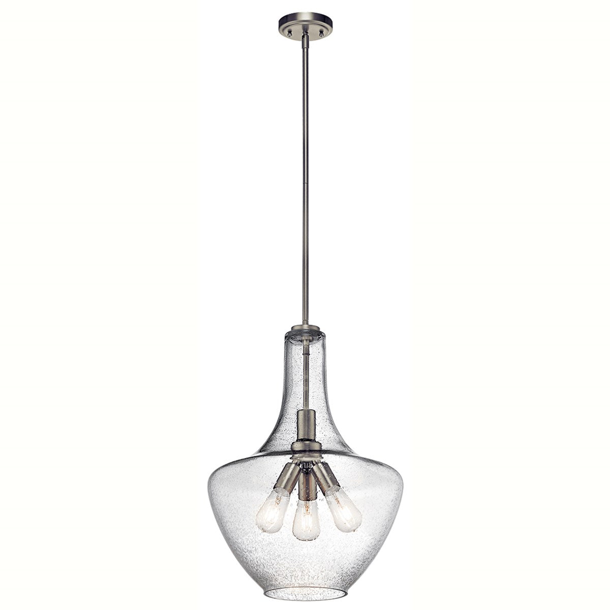 Everly 16 in. Pendant Light Nickel Finish - Bees Lighting