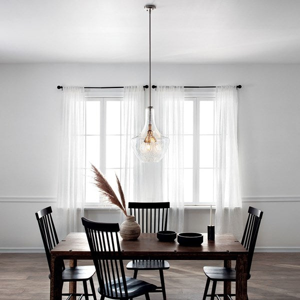 Everly 16 in. Pendant Light Nickel Finish - Bees Lighting