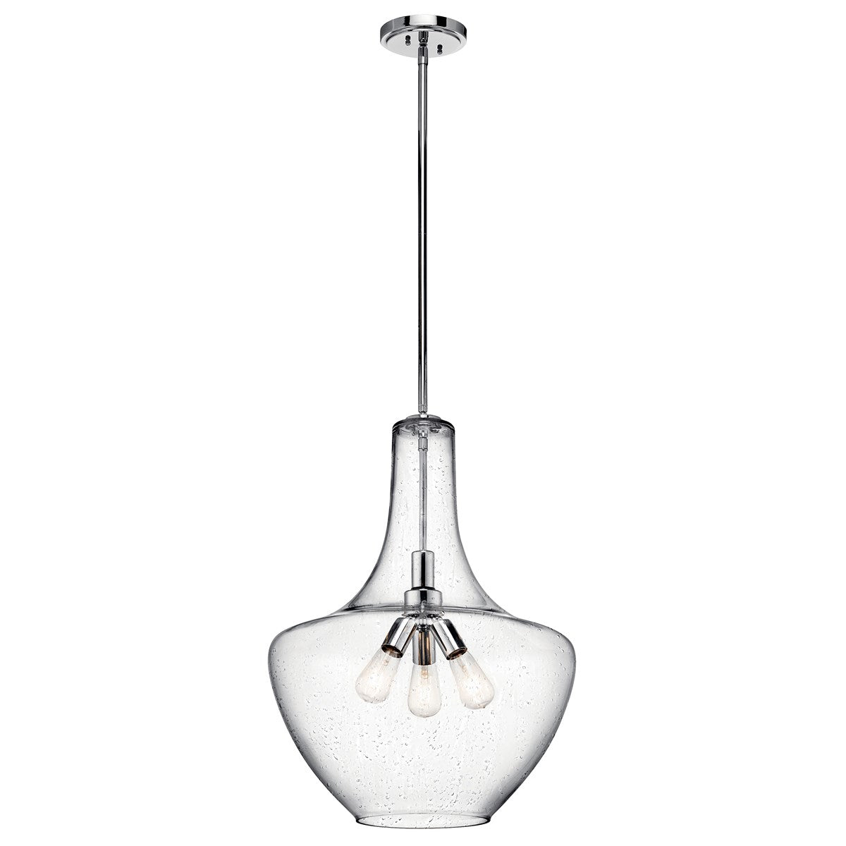 Everly 20 in. Pendant Light Chrome Finish - Bees Lighting