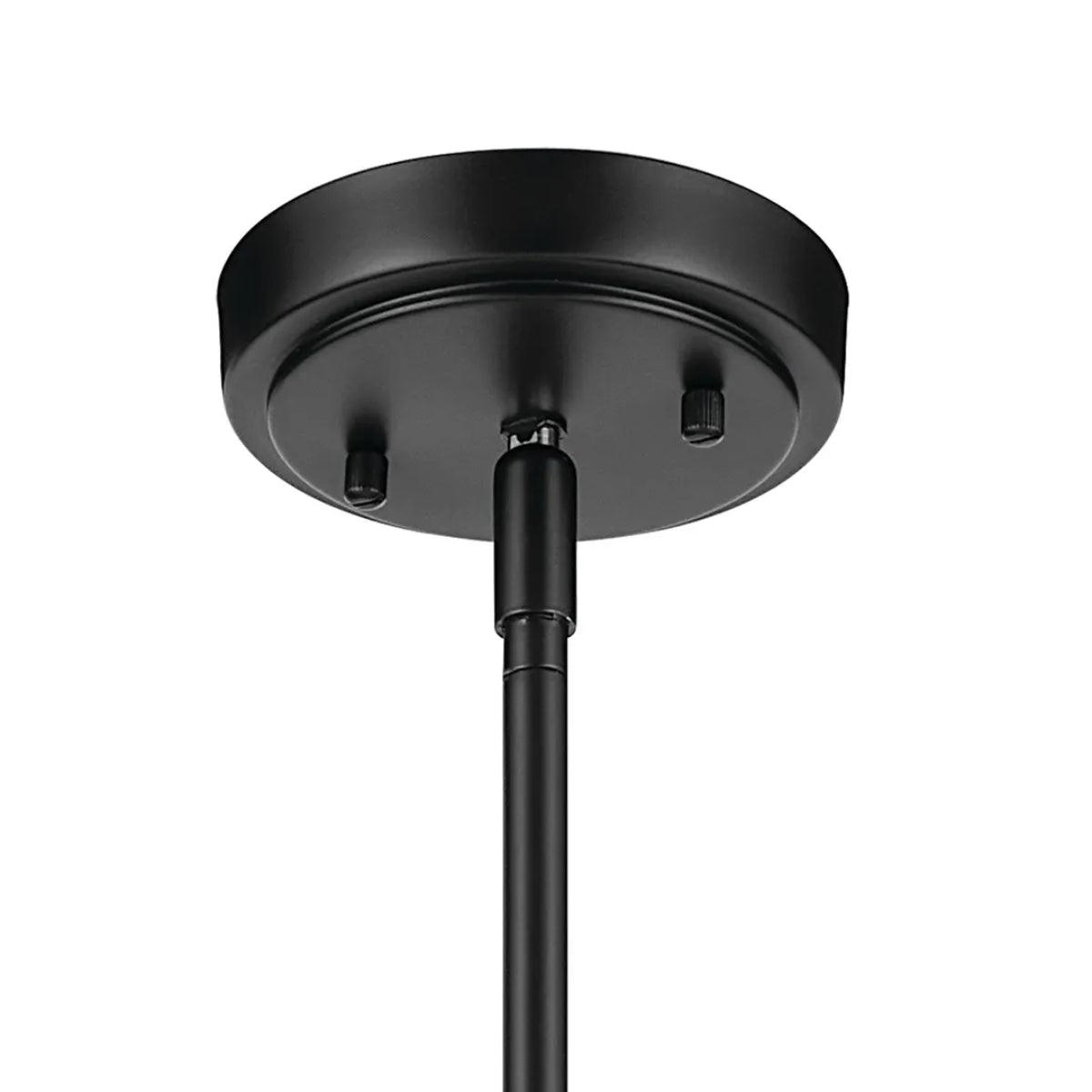 Everly 15" 1-Light Cone Pendant Light with Clear Glass, Black Finish - Bees Lighting