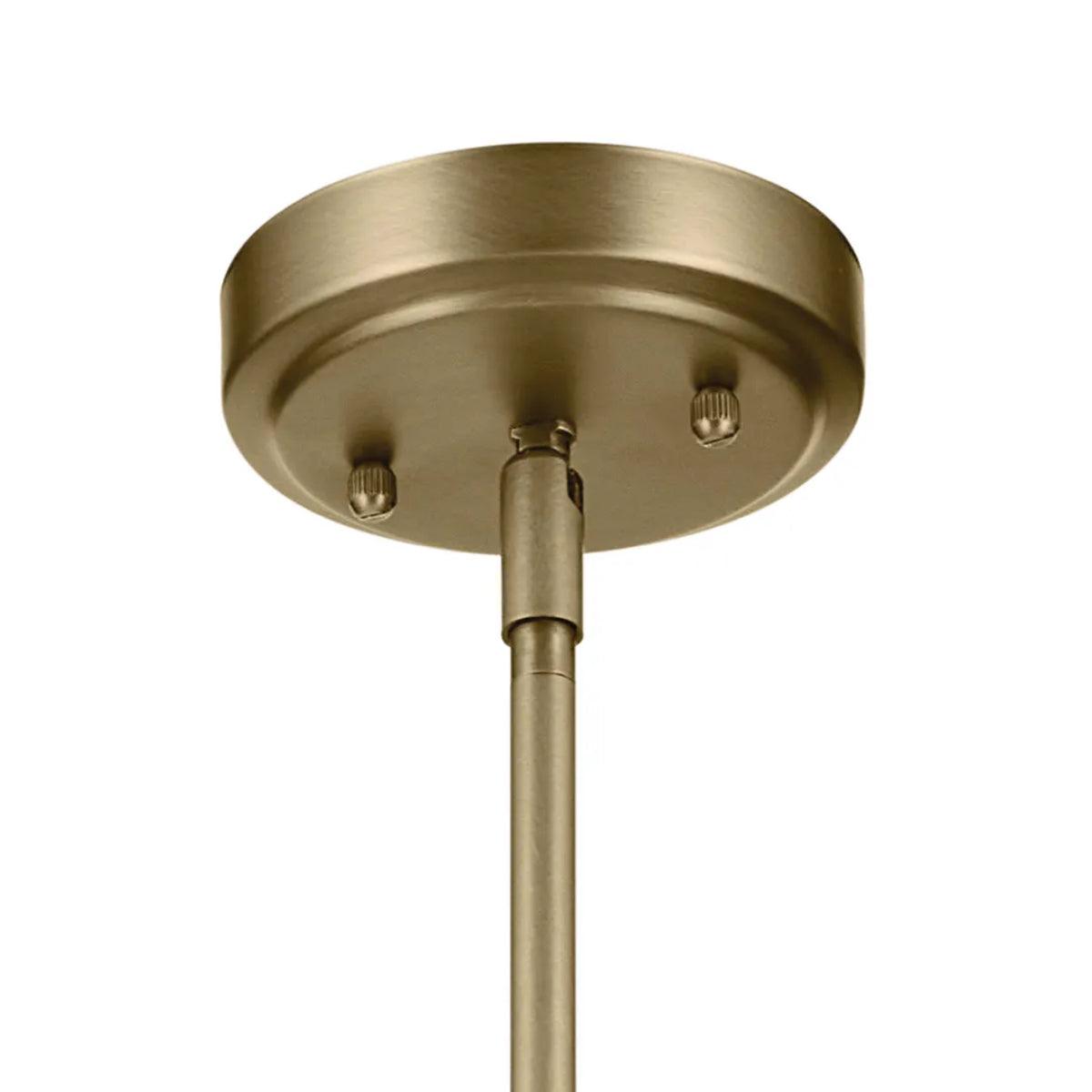 Everly 15" 1-Light Cone Pendant Light with Clear Glass, Natural Brass Finish - Bees Lighting
