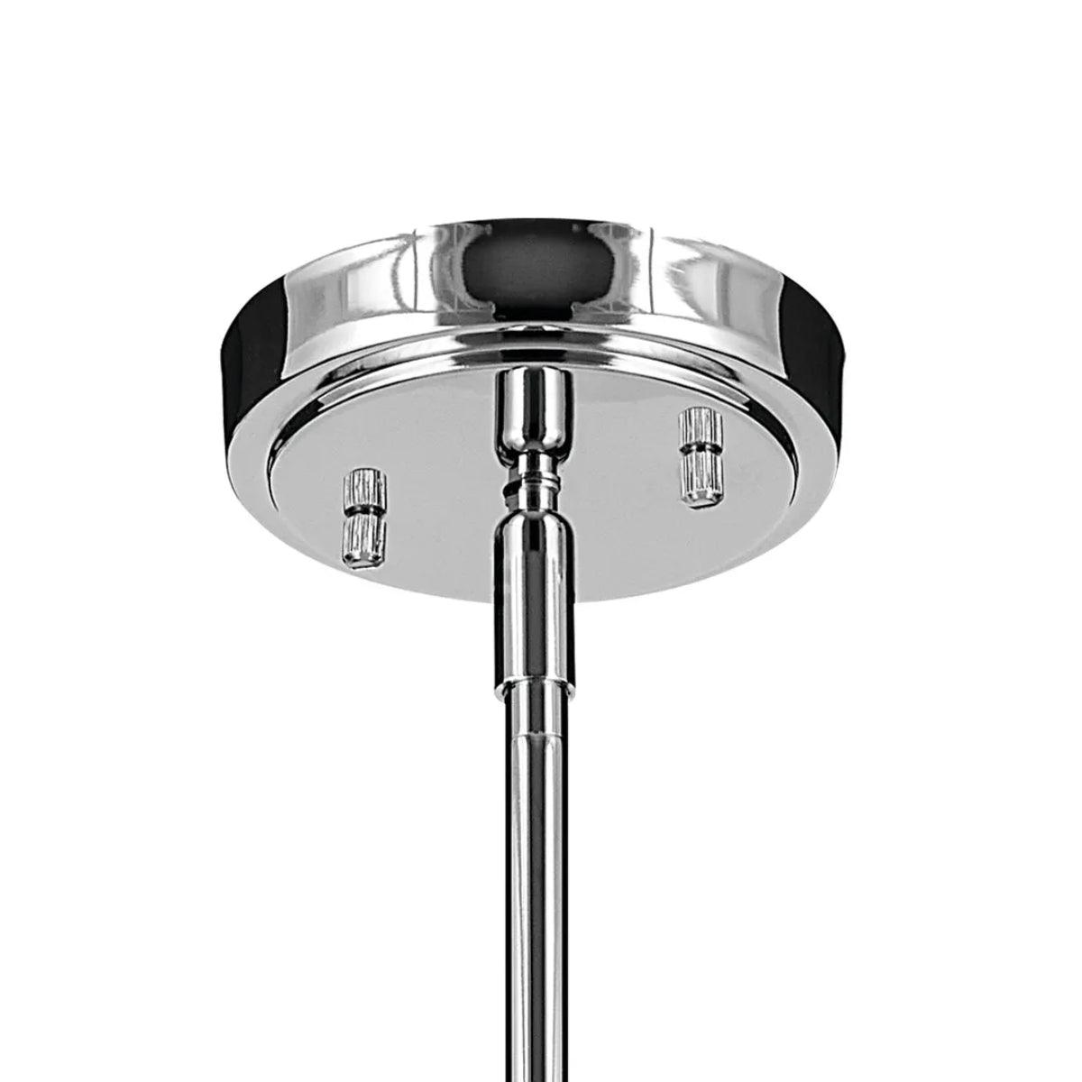 Everly 16" 1-Light Cone Pendant Light with Clear Glass, Chrome Finish - Bees Lighting