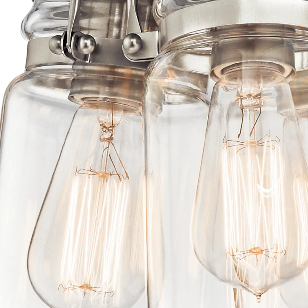 Brinley 9 in. 3 Lights Pendant Light Nickel Finish - Bees Lighting