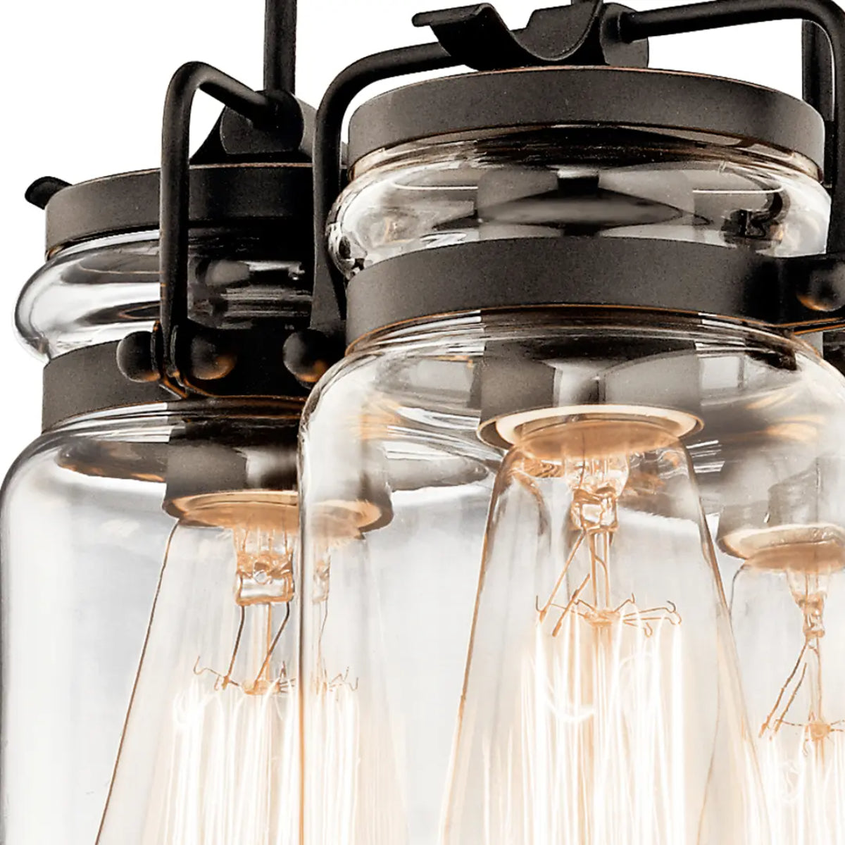Brinley 9 in. 3 Lights Pendant Light Bronze Finish - Bees Lighting