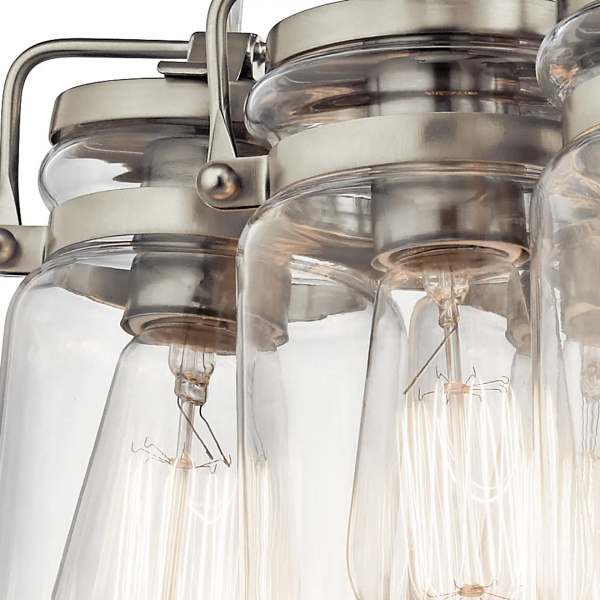 Brinley 12 in. 6 Lights Pendant Light Nickel Finish - Bees Lighting