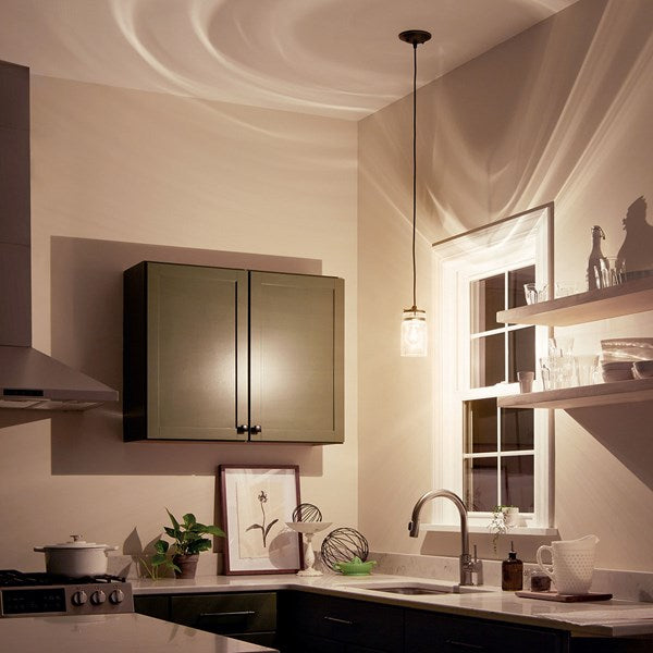 Brinley 5 in. Pendant Light Bronze Finish - Bees Lighting