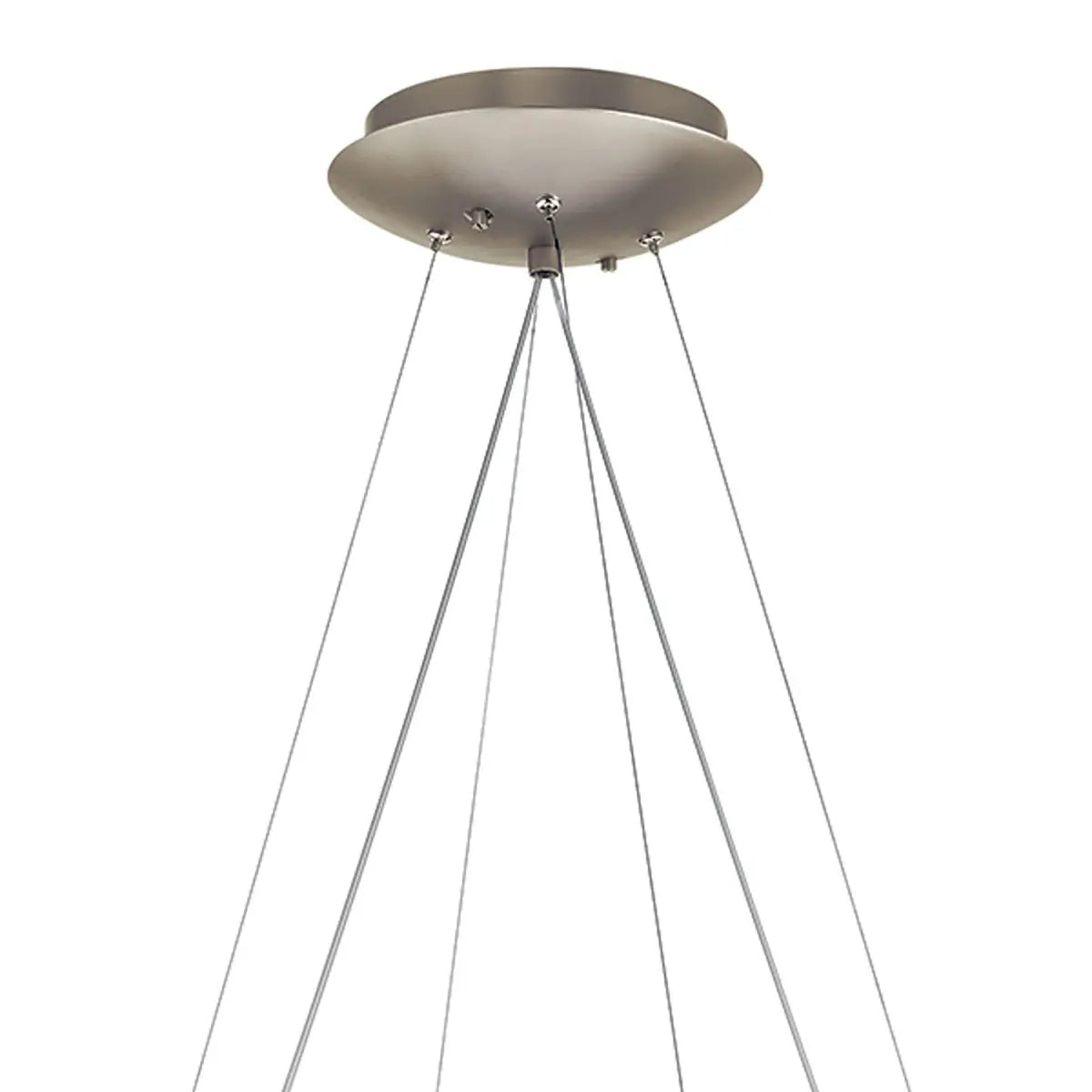 Moderne 27 In. LED Chandelier Nickel Finish - Bees Lighting