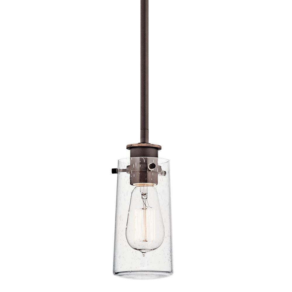 Braelyn 4 In. Pendant Light Bronze Finish - Bees Lighting