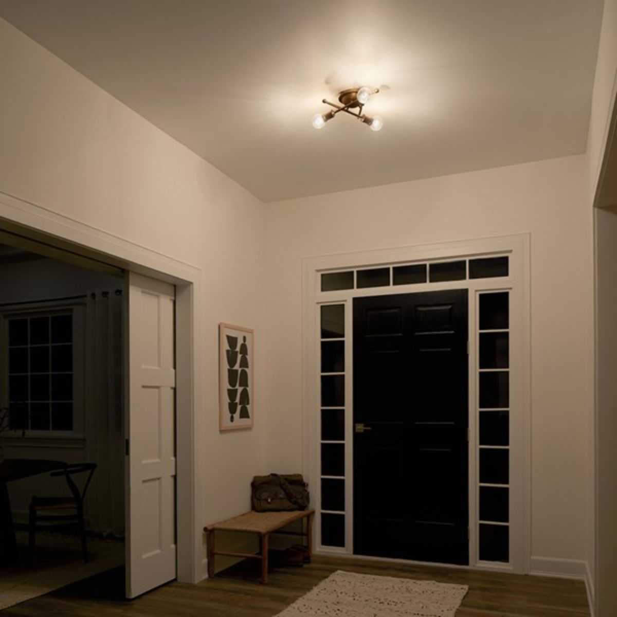 Armstrong 15" 3 Lights Flush Mount Light