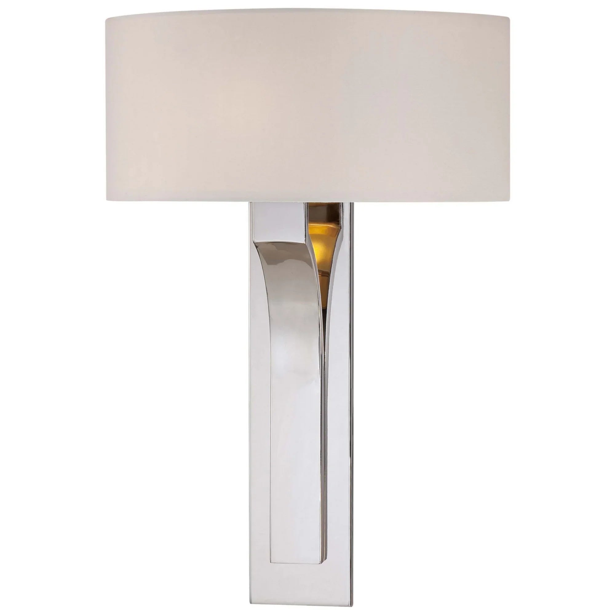 George Kovacs 17" Wall Sconce with Drum Shade, Polished Nickel Finish - Bees Lighting