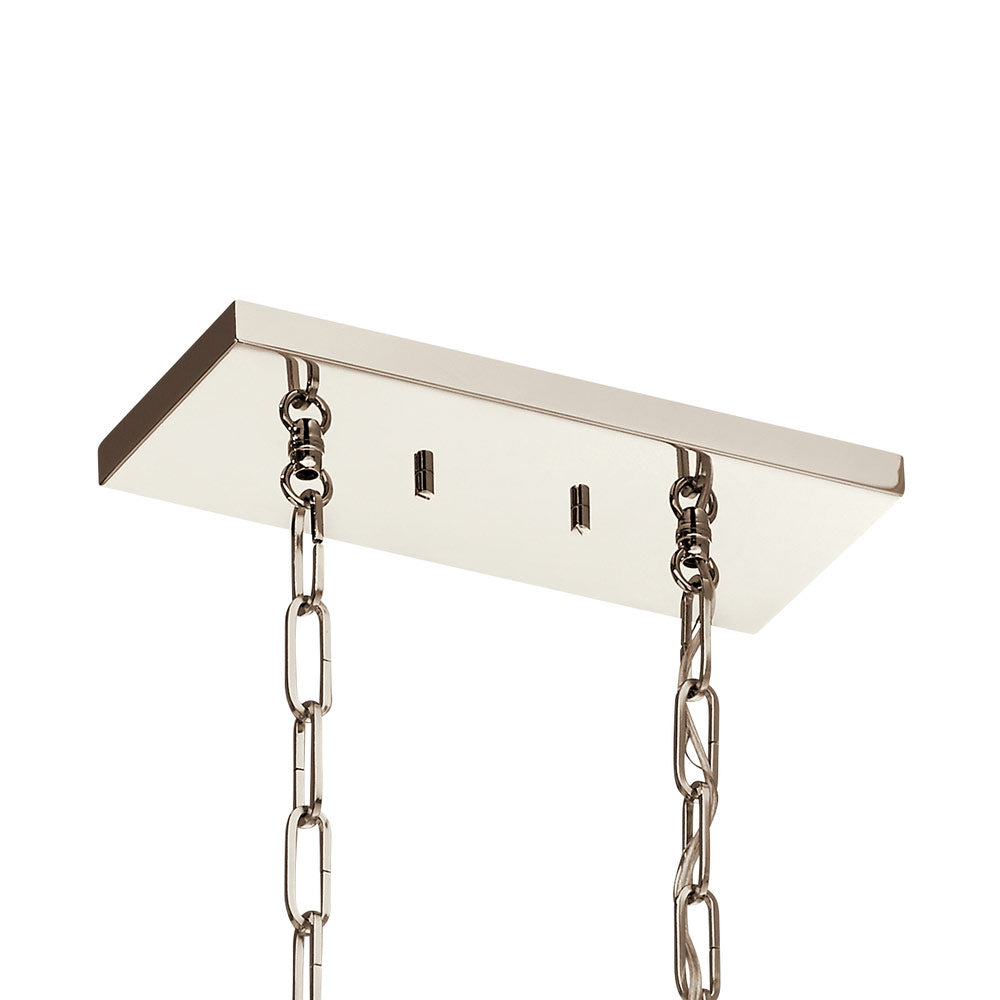 Abbotswell 42 in. 8 Lights Chandelier Polished Nickel - Bees Lighting