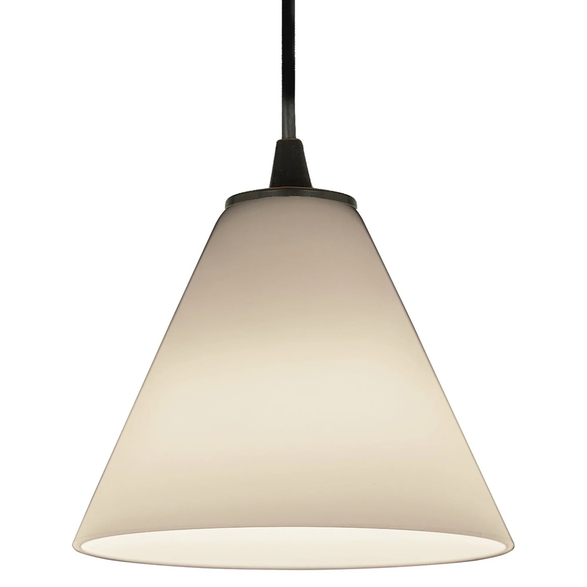 Martini 7" Pendant, Oil Rubbed Bronze Finish, White Diffuser, Cord - Bees Lighting