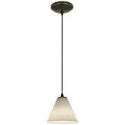 Martini 7" Pendant, Oil Rubbed Bronze Finish, White Diffuser, Cord - Bees Lighting