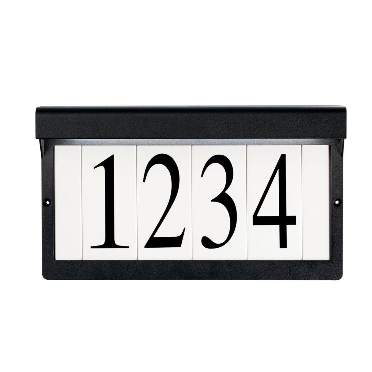 Address 12 in. Rectangular LED Lights Frame Textured Black finish - Bees Lighting
