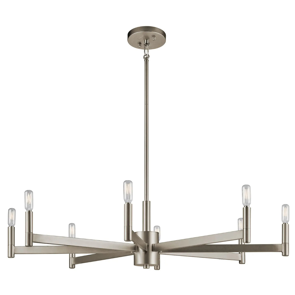 Erzo 36 In Chandelier Nickel finish - Bees Lighting