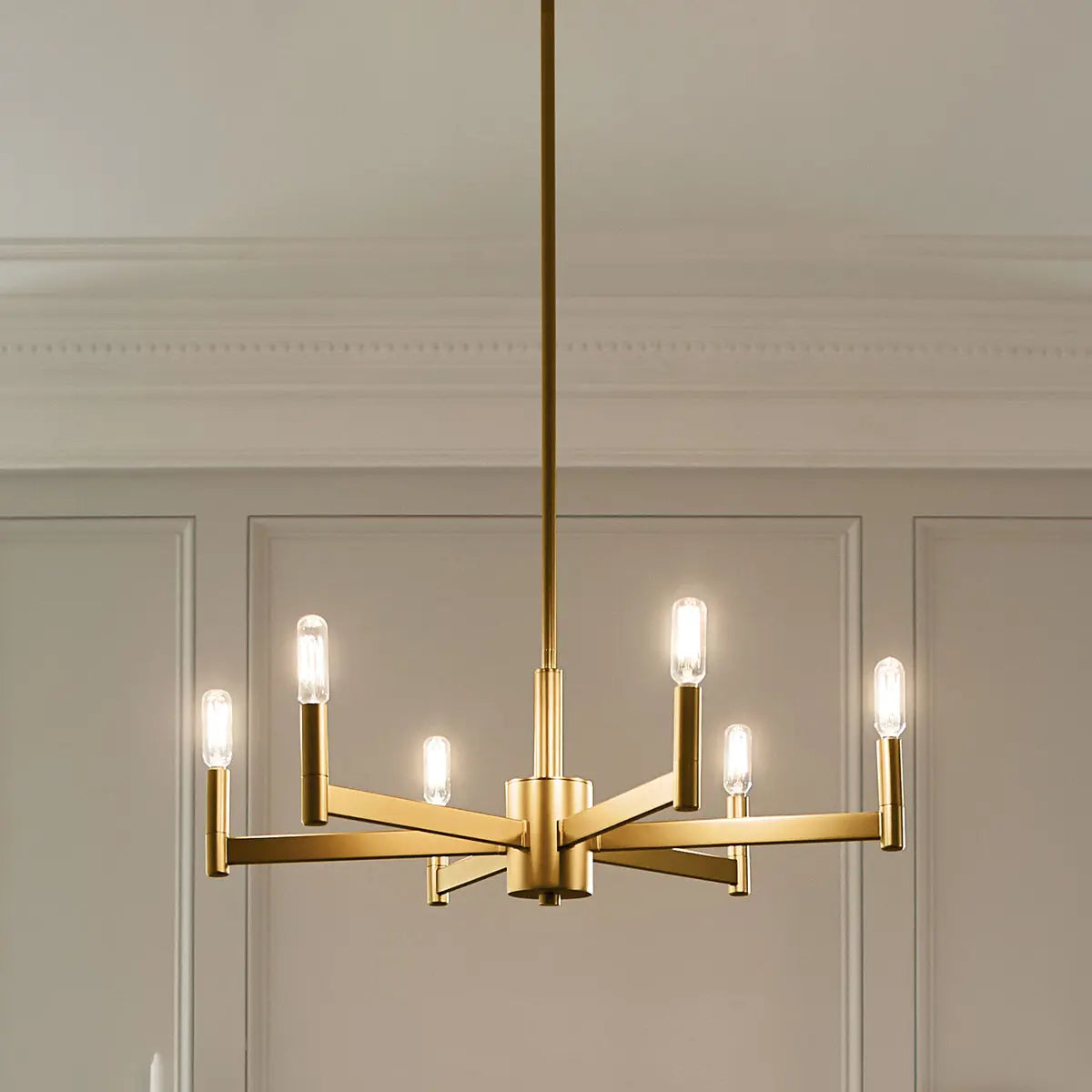 Erzo 26 In Chandelier Brass finish - Bees Lighting