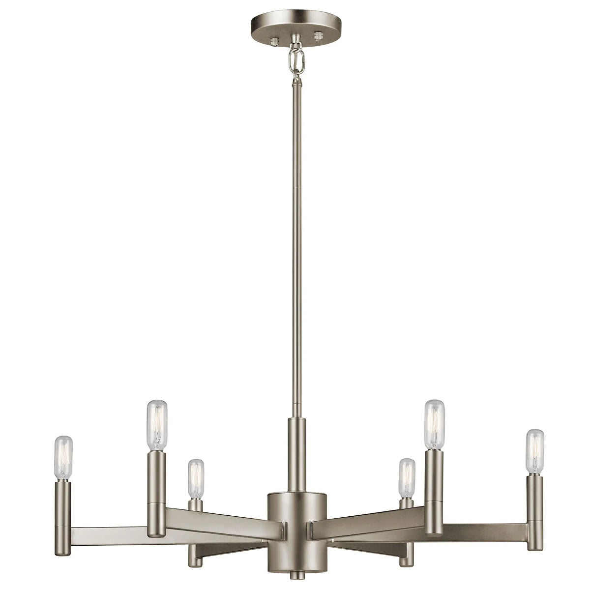Erzo 26 In Chandelier Nickel finish - Bees Lighting